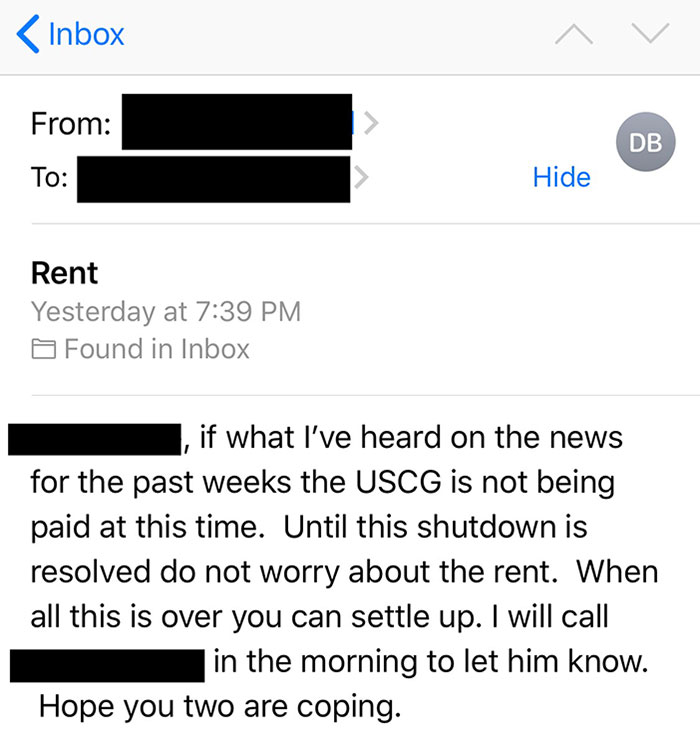 My Husband Is In The Coast Guard And The Owner Of The House We Are Renting Through A Local Property Manager Sent Me This Email Last Night. I’ve Met Him Once