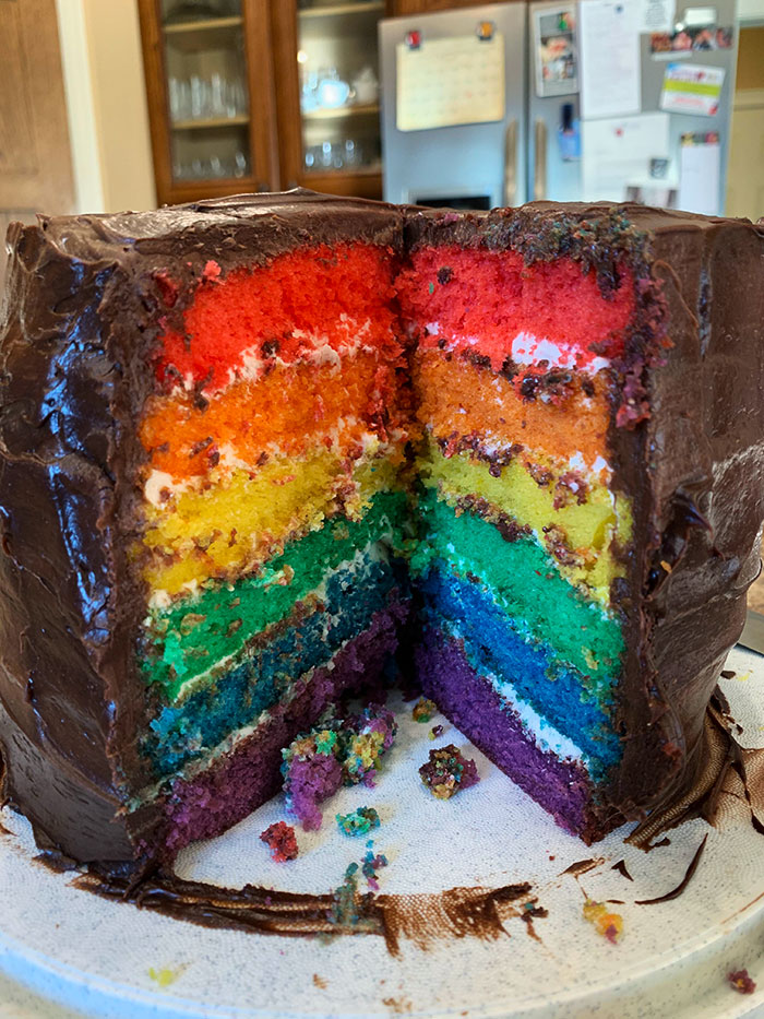 My Mom Made A Cake For Me For The End Of Pride Month