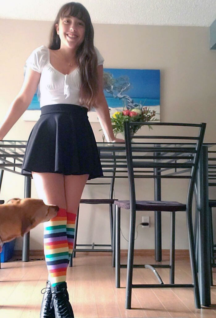 Just Wanted To Show Off These Socks My Mom Got Me (And My Dog Wanted To Say Hi)