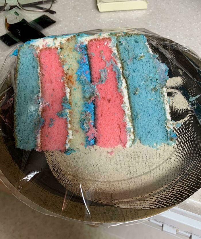 Just A Proud Mom Who Baked A Trans Flag Cake For My Son! Needed To Share In A Space That Won’t Result In People Telling Me I’m A Bad Mom Who Just Didn’t Raise Her Kid Right