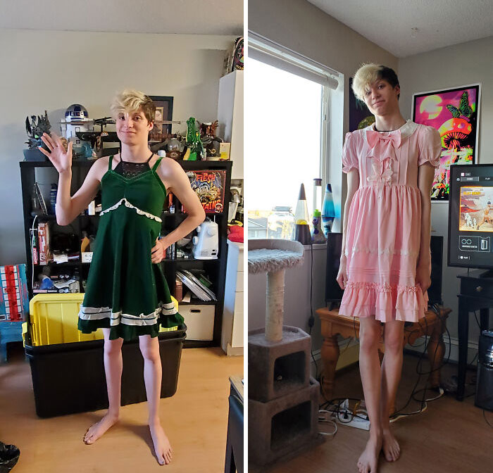 My Mom Who Used To Be A Homophobe In Every Way A Few Years Ago, Bought Me These Dresses A Week Ago And Calls Me Zoey All The Time