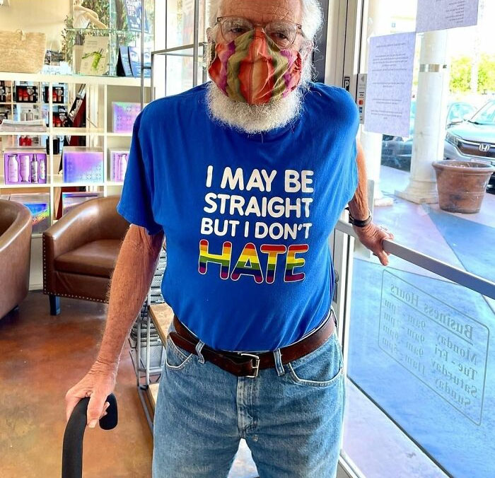 Grandpa Supporting LGBT