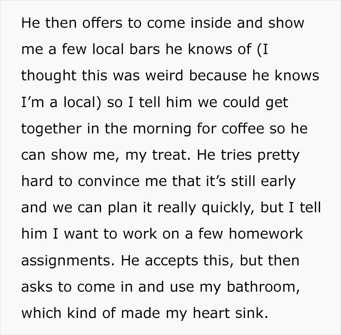 Woman Spots Red Flags On First Date When Guy Insists On Using Her Bathroom, He Instantly Shows His True Colors When She Refuses Woman Spots Red Flags On First Date When Guy Insists On Using Her Bathroom, He Instantly Shows His True Colors When She Refuses