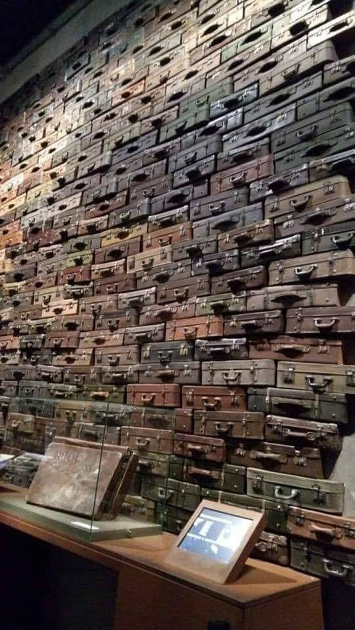 Suitcases Of People Sent To Concentration Camps. Poland, Gdańsk, World War II Museum