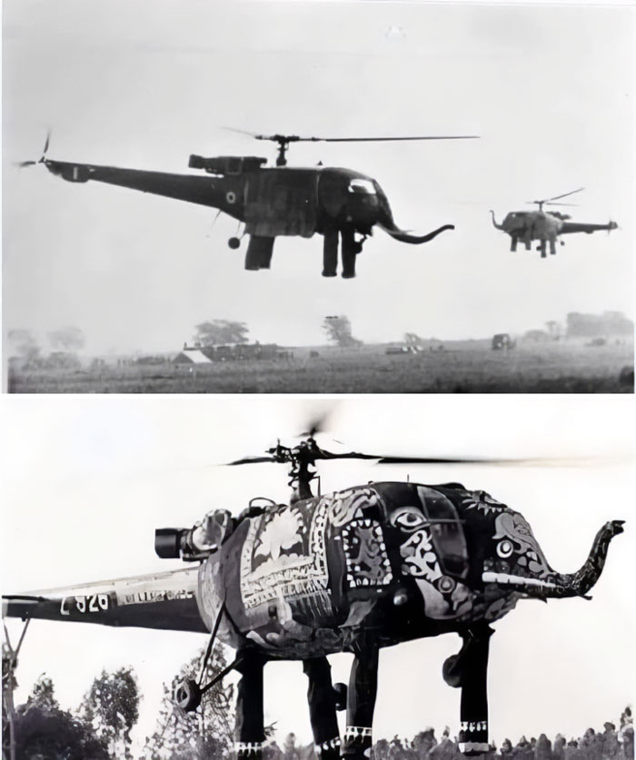 The Indian Air Force Used Elephant Helicopters For Ceremonial Flights During The 70s