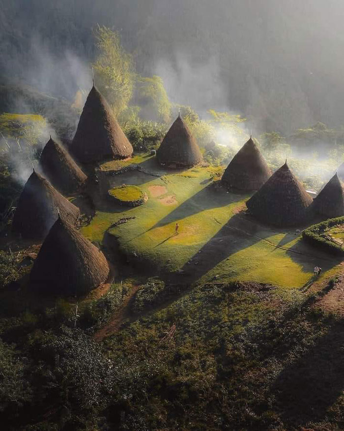 High In The Jungle Mountains Of Flores Island In Indonesia At An Altitude Of 4,200 Ft. Is One Of The Last Remaining Ancient And Isolated Villages In The World. Called Wae Rebo, The Village Has Been Occupied By The Manggaraian People For Almost 2,000 Years