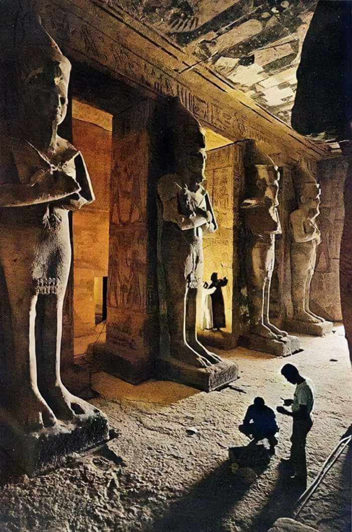 Interior Of The Temple Of Abu Simbel