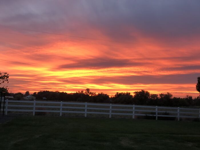 Sunset From My Backyard In Walla Walla, Washington. I Have A Million Of Them!