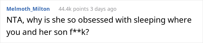 Mother-In-Law Wants To Sleep In Couple's Bed, Can't Take 'No' For An Answer And Starts Marital Drama Mother-In-Law Wants To Sleep In Couple's Bed, Can't Take 'No' For An Answer And Starts Marital Drama