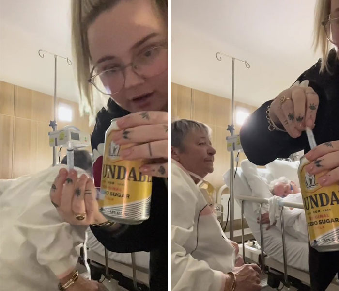Daughter Sneaks A Rum And Cola Into A Hospital Room For Her Father's Final Drink