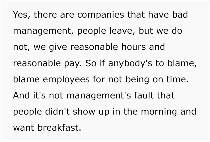 “Bad Management Usually Causes That”: Mcdonald’s Manager Arrives At 4AM For Breakfast Shift, Other Employees Pull A “No Call, No Show” “Bad Management Usually Causes That”: Mcdonald’s Manager Arrives At 4AM For Breakfast Shift, Other Employees Pull A “No Call, No Show”