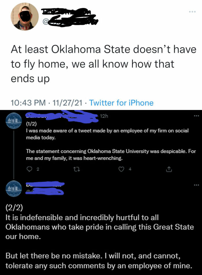 Personal Injury Lawyer In Ok Tweets Joke About The 2001&2011 Plane Crashes That Killed Students, Athletes, Coaches, Media Members, And Boosters Of Osu's Mens And Womens Basketball Programs. All Because His Ftball Team Lost To Their In State Rival. Hes Purged All Socials. Profile Removed From Firm