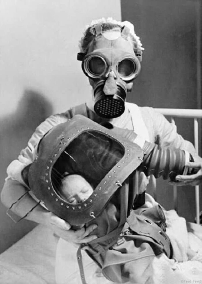 Gas Mask For Babies, England, 1938