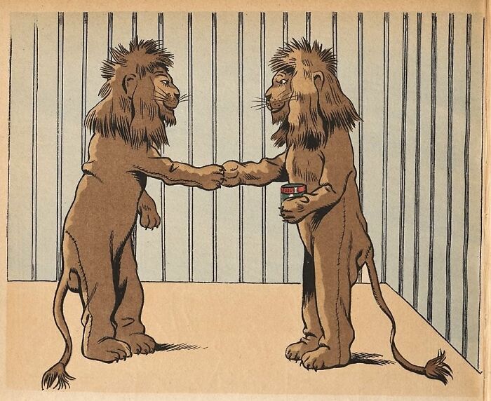 Lions (Or Lion Suits) Illustration By Job For Liline Et Frérot : Au Pays Des Joujoux (1902) By Georges Montorgueil