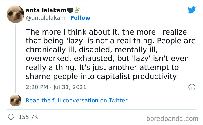 Being Lazy Is Not A Thing
