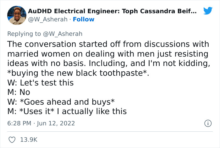 “I’ve Been Asking My Male Friends To Do Something – Watch If The First Response To Everything A Woman Tells You Is To Refute, Say No, Or Something Negative” “I’ve Been Asking My Male Friends To Do Something – Watch If The First Response To Everything A Woman Tells You Is To Refute, Say No, Or Something Negative”