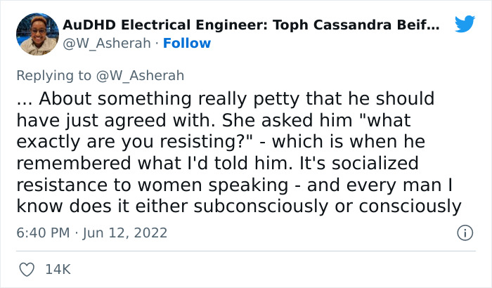“I’ve Been Asking My Male Friends To Do Something – Watch If The First Response To Everything A Woman Tells You Is To Refute, Say No, Or Something Negative” “I’ve Been Asking My Male Friends To Do Something – Watch If The First Response To Everything A Woman Tells You Is To Refute, Say No, Or Something Negative”