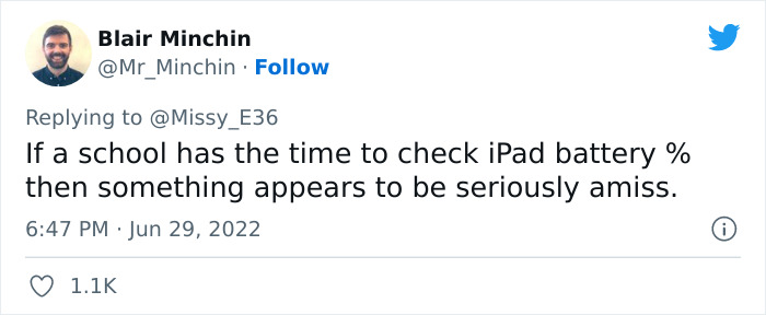 “Has Anyone Heard Of Such Nonsense?”: Mum Is Left Dumbstruck After Daughter Gets Detention Because Her iPad Was On 93% Battery “Has Anyone Heard Of Such Nonsense?”: Mum Is Left Dumbstruck After Daughter Gets Detention Because Her iPad Was On 93% Battery