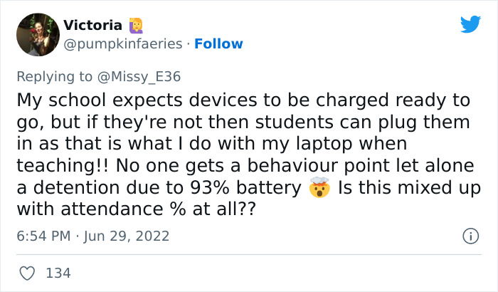 “Has Anyone Heard Of Such Nonsense?”: Mum Is Left Dumbstruck After Daughter Gets Detention Because Her iPad Was On 93% Battery “Has Anyone Heard Of Such Nonsense?”: Mum Is Left Dumbstruck After Daughter Gets Detention Because Her iPad Was On 93% Battery