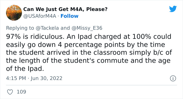 “Has Anyone Heard Of Such Nonsense?”: Mum Is Left Dumbstruck After Daughter Gets Detention Because Her iPad Was On 93% Battery “Has Anyone Heard Of Such Nonsense?”: Mum Is Left Dumbstruck After Daughter Gets Detention Because Her iPad Was On 93% Battery