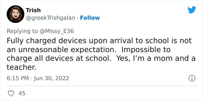 “Has Anyone Heard Of Such Nonsense?”: Mum Is Left Dumbstruck After Daughter Gets Detention Because Her iPad Was On 93% Battery “Has Anyone Heard Of Such Nonsense?”: Mum Is Left Dumbstruck After Daughter Gets Detention Because Her iPad Was On 93% Battery