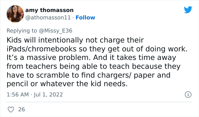 “Has Anyone Heard Of Such Nonsense?”: Mum Is Left Dumbstruck After Daughter Gets Detention Because Her iPad Was On 93% Battery “Has Anyone Heard Of Such Nonsense?”: Mum Is Left Dumbstruck After Daughter Gets Detention Because Her iPad Was On 93% Battery