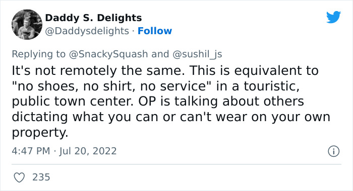 Person Wants To Enforce A Neighborhood Dress Code To 'Make Property Values 'Skyrocket', Gets Slammed Online Person Wants To Enforce A Neighborhood Dress Code To 'Make Property Values 'Skyrocket', Gets Slammed Online