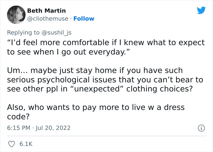 Person Wants To Enforce A Neighborhood Dress Code To 'Make Property Values 'Skyrocket', Gets Slammed Online Person Wants To Enforce A Neighborhood Dress Code To 'Make Property Values 'Skyrocket', Gets Slammed Online