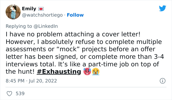 LinkedIn Dissed ‘Little Miss’ For Not Applying If There Is A Cover Letter Requirement And Twitter Users Respond LinkedIn Dissed ‘Little Miss’ For Not Applying If There Is A Cover Letter Requirement And Twitter Users Respond