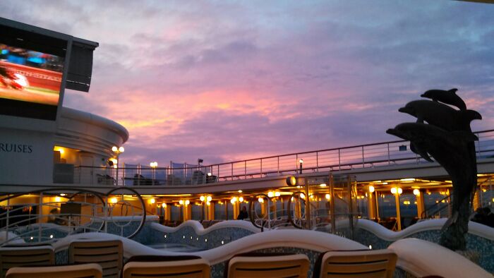 Sunset From The Grand Princess On Our Way To Hawaii.