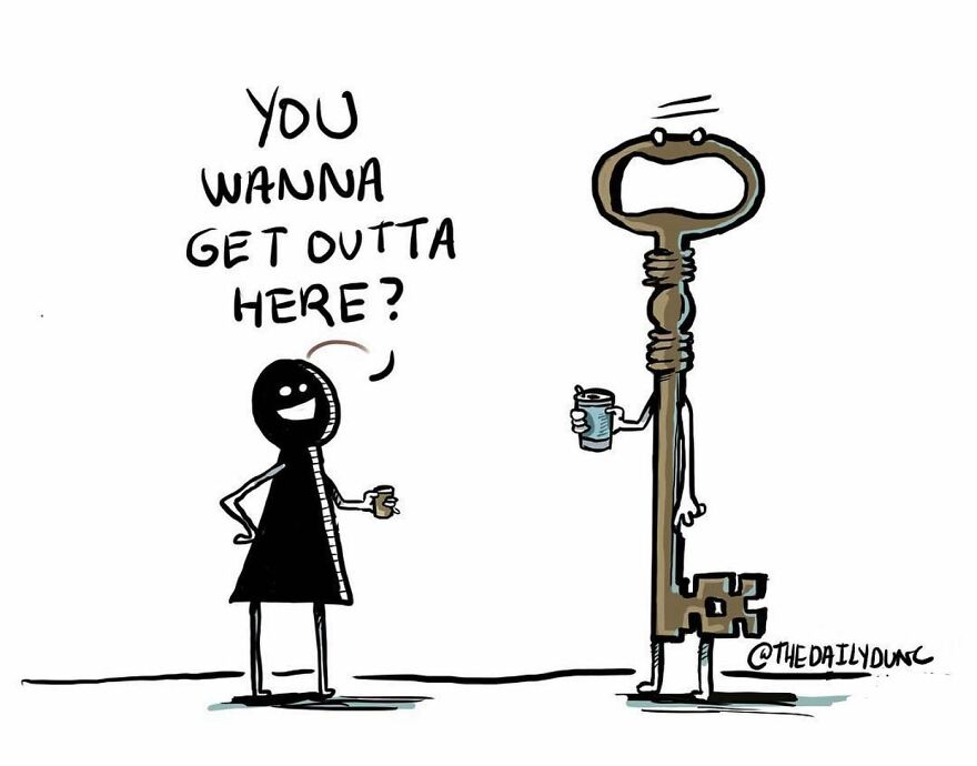 Artist Draws What Non-Living Objects Would Say If They Could Talk In 74 New Funny Comics