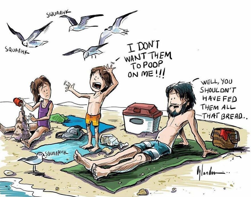 Artist Draws What Non-Living Objects Would Say If They Could Talk In 74 New Funny Comics