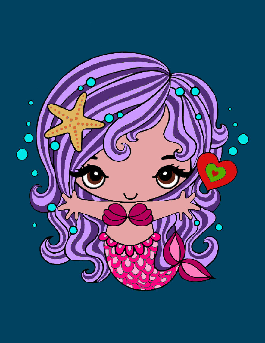 If I Wanted To Be A Mermaid, This Is The Look I’d Go For. So Cute!