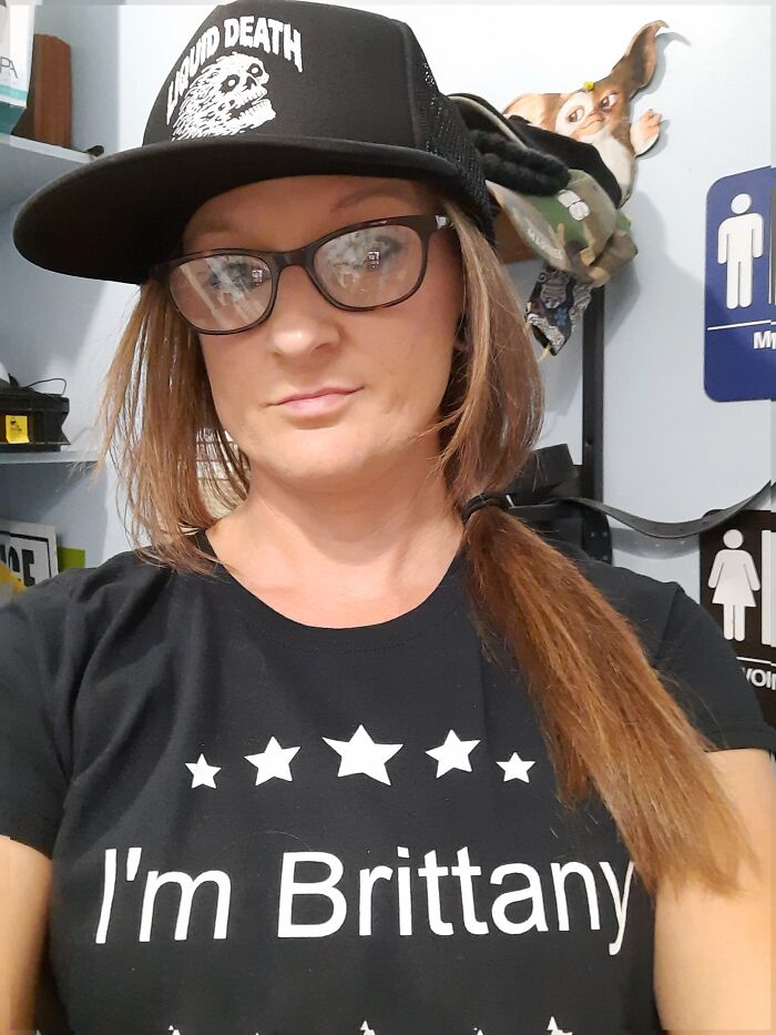 My Husband Has A Shirt That Says "If Lost Please Return To Brittany"