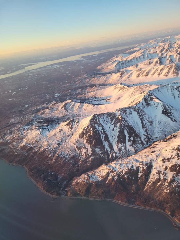 Flying To Anchorage, Alaska