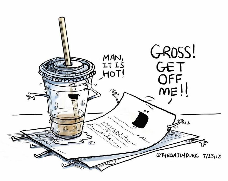 Artist Draws What Non-Living Objects Would Say If They Could Talk In 74 New Funny Comics