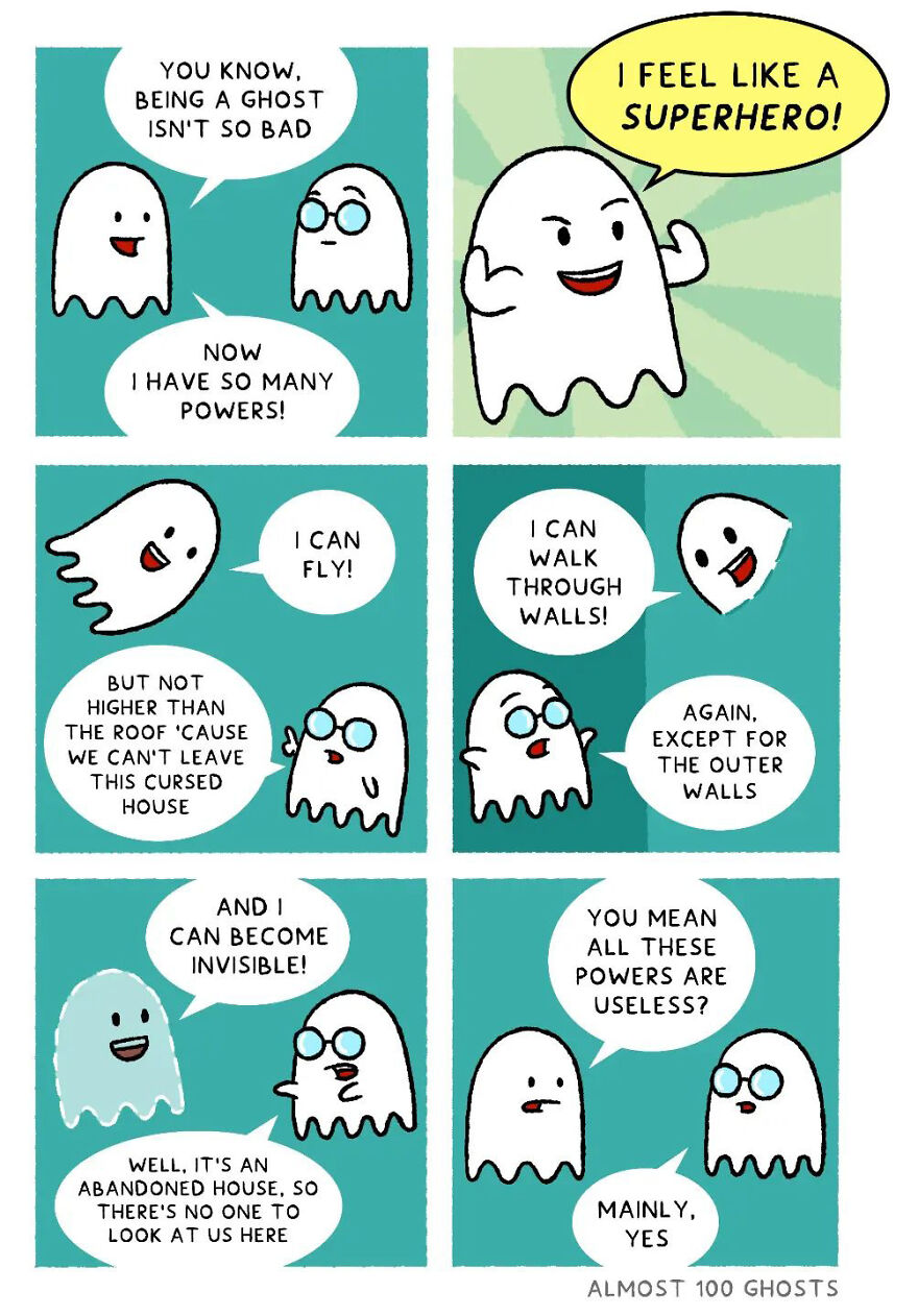 Artist Shows The Secret Life Of Some Adorable Ghosts (35 Pics)