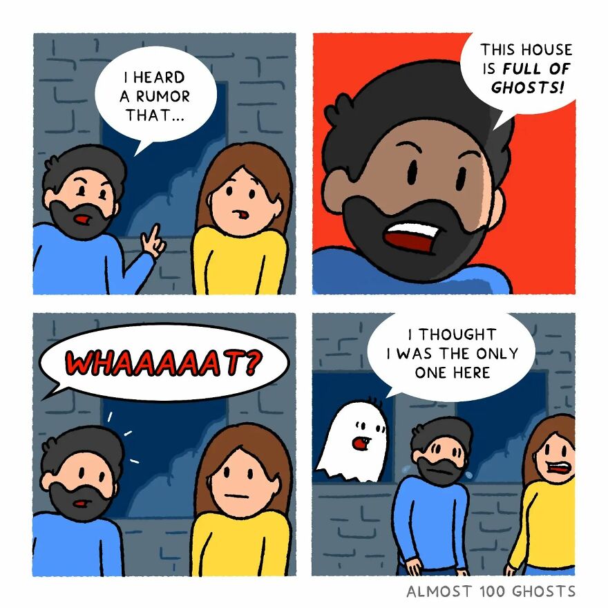 Artist Shows The Secret Life Of Some Adorable Ghosts (35 Pics)