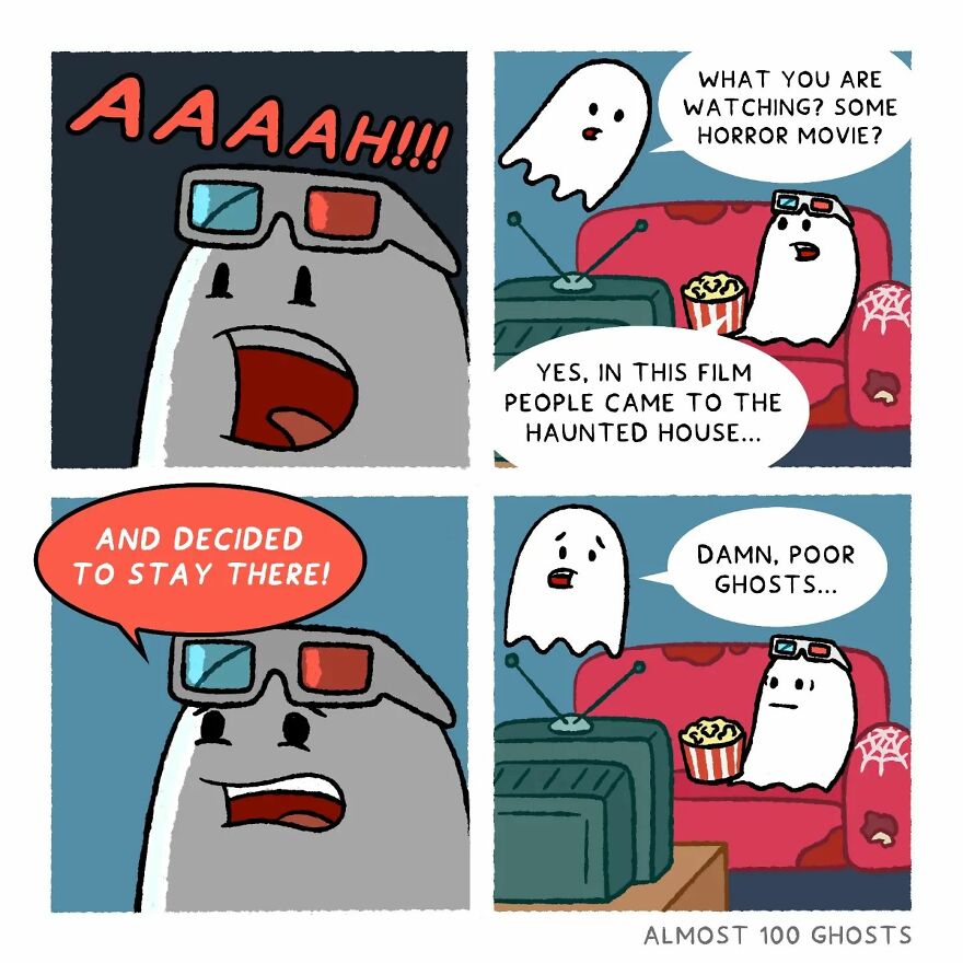 Artist Shows The Secret Life Of Some Adorable Ghosts (35 Pics)