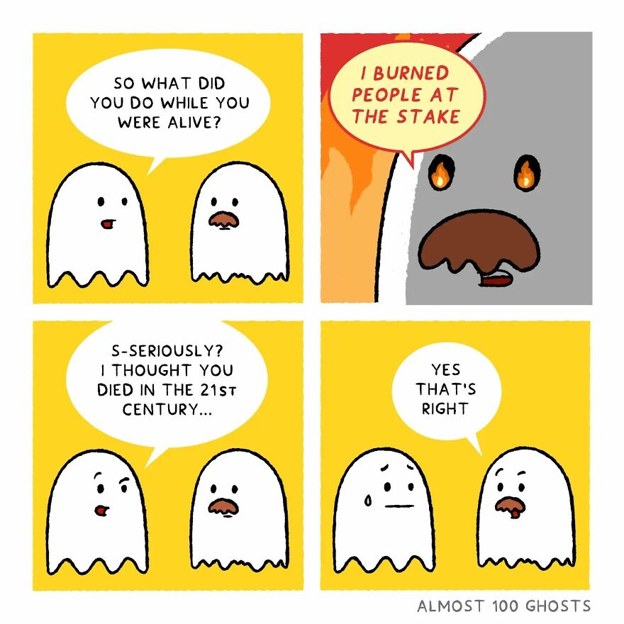 Artist Shows The Secret Life Of Some Adorable Ghosts (35 Pics)