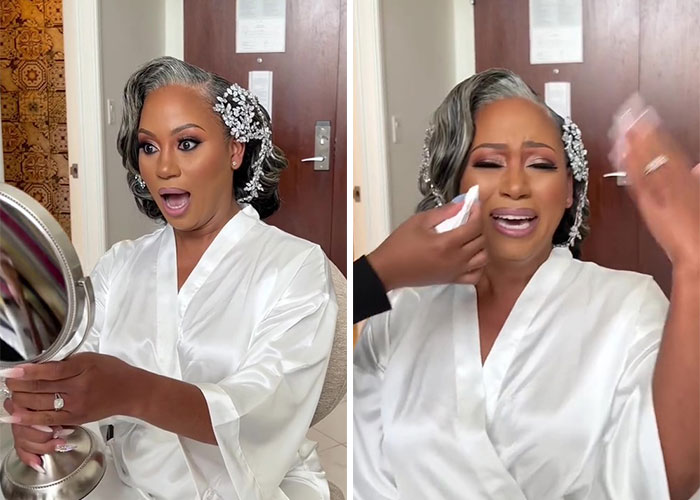 Bride Goes Viral After Embracing Her Natural Hair Color On Her Wedding Day Bride Goes Viral After Embracing Her Natural Hair Color On Her Wedding Day