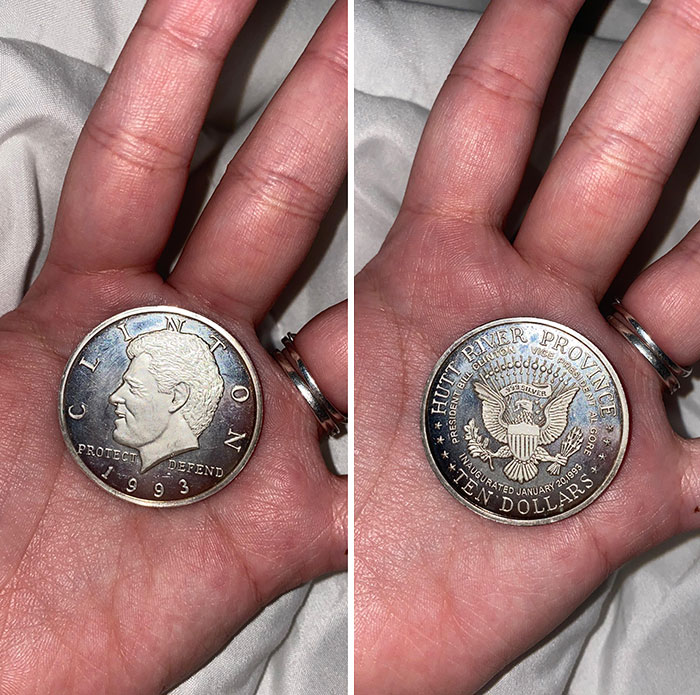 My Husband Got Tipped With A $10 Coin At Work Tonight
