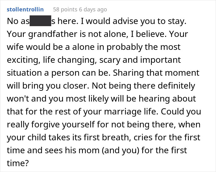 "Am I The Jerk For Wanting To Go Somewhere While My Wife Is Almost Due?" "Am I The Jerk For Wanting To Go Somewhere While My Wife Is Almost Due?"