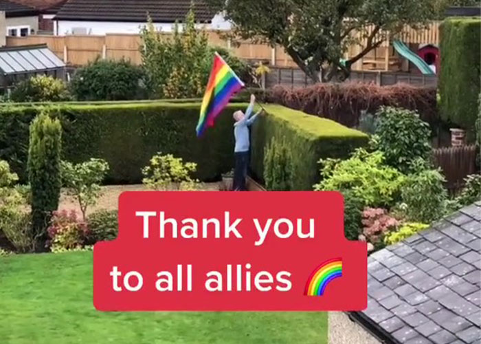 The Internet Cannot Get Enough Of This Dad Who Filled Yard With Pride Flags To Annoy Homophobic Neighbor The Internet Cannot Get Enough Of This Dad Who Filled Yard With Pride Flags To Annoy Homophobic Neighbor