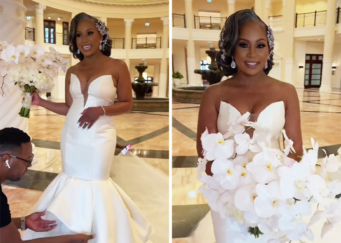 Bride Goes Viral After Embracing Her Natural Hair Color On Her Wedding Day Bride Goes Viral After Embracing Her Natural Hair Color On Her Wedding Day