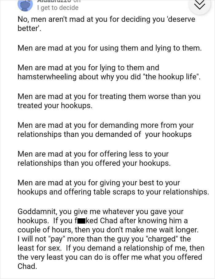 You Gave It To Chad, So Give It To Me