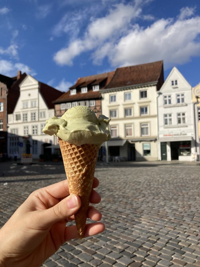 Ice Cream After Finally Finding Strenght To Move Abroad