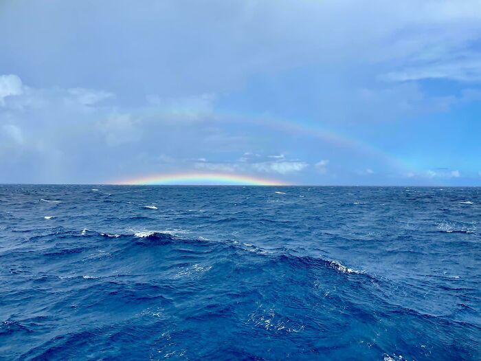Rainbow On (Behind) The Horizon. Origin Is Behind The Curve