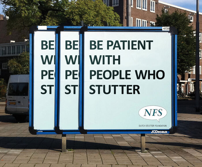 This Billboard To Raise Awareness About Stutter