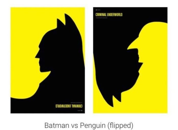 Batman vs. Pingüino - Póster de héroe y villano por Simon C Page